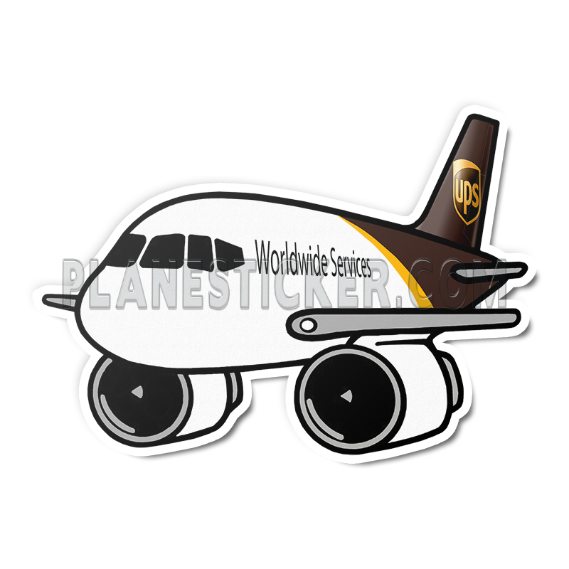 Up Ups Sticker UPS Boeing 757F – Plane Sticker