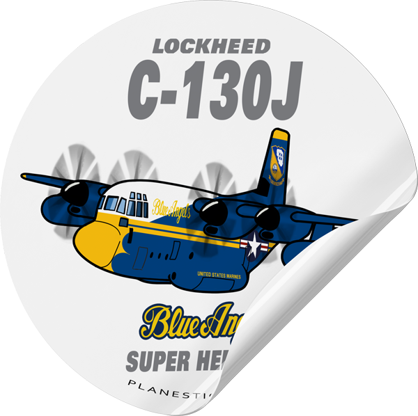 Lockheed Sponsor Sticker Blue Angels Lockheed C-130J Super Hercules – Plane Sticker