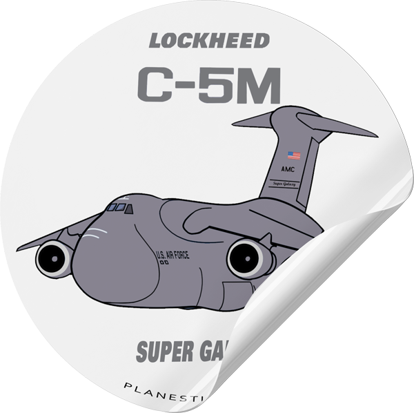 USAF Lockheed C-5 Galaxy – Plane Sticker