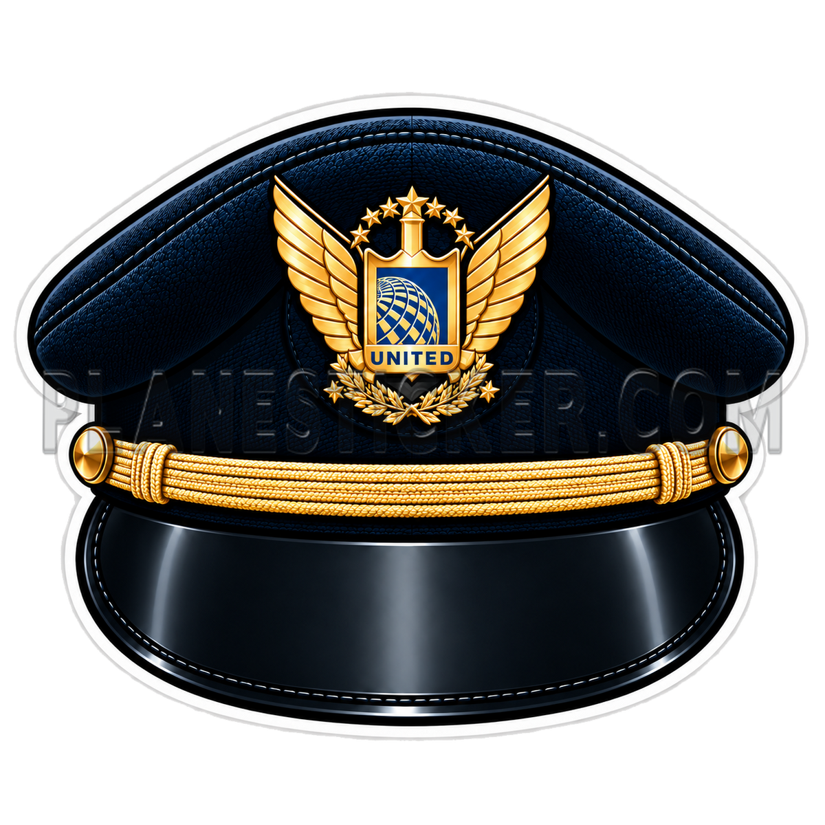 United Pilot Hat First Officer