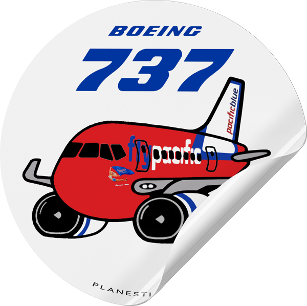 Virgin Pacific Blue Boeing 737