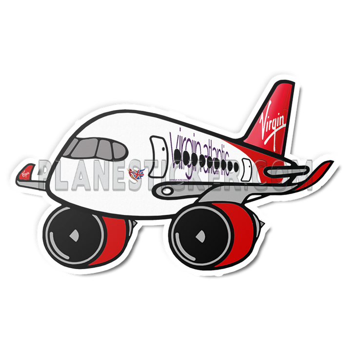 Plane Red Sticker A350 – Plane Sticker