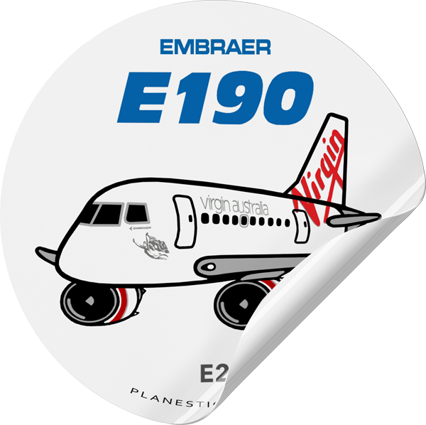 Virgin Australia Embraer E190 E2 – Plane Sticker