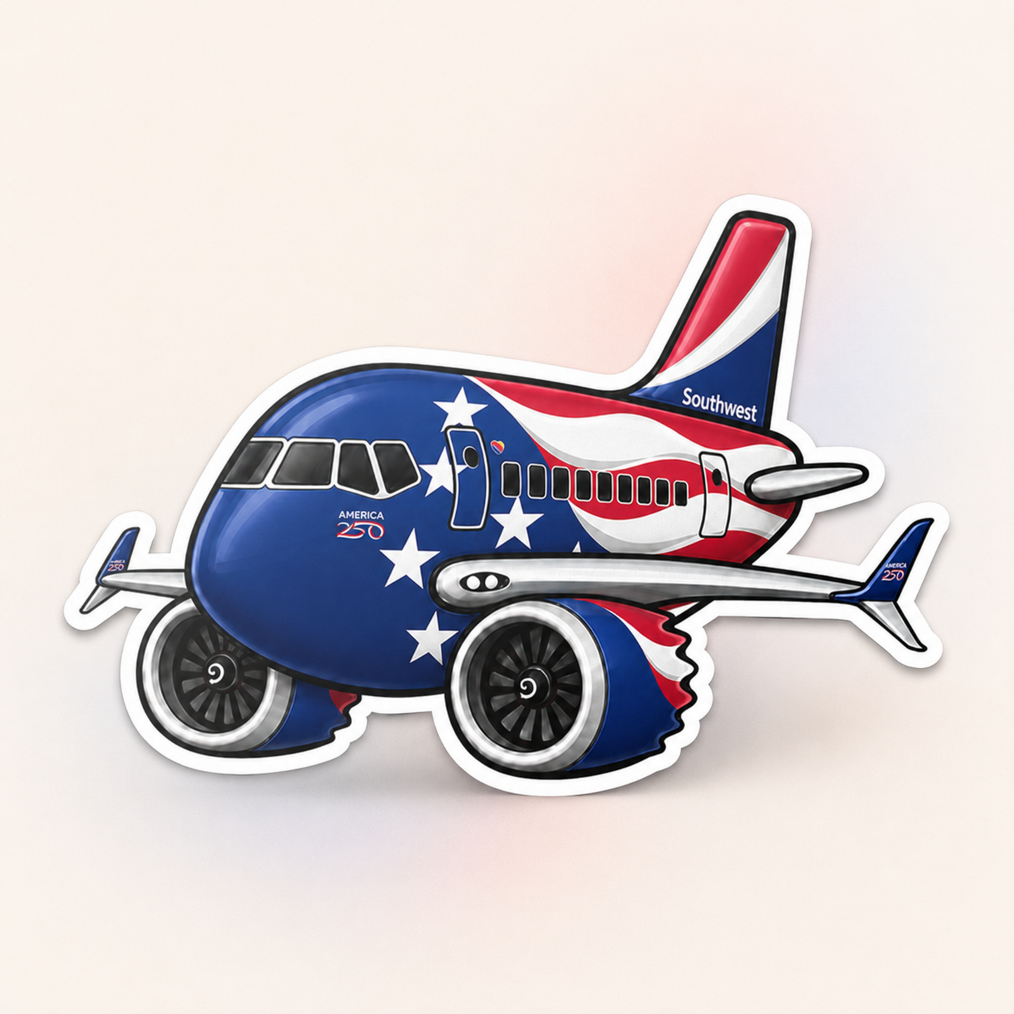 Southwest Boeing 737 MAX Freedom One 250